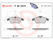 Sada brzdových destiček, kotoučová brzda BREMBO P 68 047X