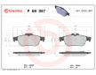 Sada brzdových destiček, kotoučová brzda BREMBO P 68 057
