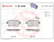 Sada brzdových destiček, kotoučová brzda BREMBO P 68 058E