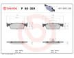 Sada brzdových platničiek kotúčovej brzdy BREMBO P 68 059