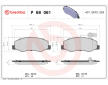 Sada brzdových destiček, kotoučová brzda BREMBO P 68 061