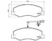 Sada brzdových destiček, kotoučová brzda BREMBO P 68 061G