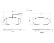 Sada brzdových destiček, kotoučová brzda BREMBO P 68 062G