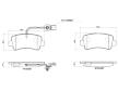 Sada brzdových destiček, kotoučová brzda BREMBO P 68 063G