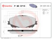 Sada brzdových platničiek kotúčovej brzdy BREMBO P 68 071X