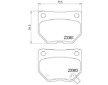 Sada brzdových destiček, kotoučová brzda BREMBO P 78 016