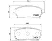 Sada brzdových destiček, kotoučová brzda BREMBO P 79 017