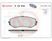 Sada brzdových destiček, kotoučová brzda BREMBO P 79 018