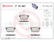 Sada brzdových destiček, kotoučová brzda BREMBO P 79 027