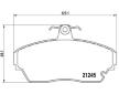 Sada brzdových destiček, kotoučová brzda BREMBO P 82 001