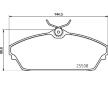 Sada brzdových destiček, kotoučová brzda BREMBO P 82 003