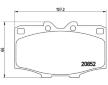 Sada brzdových destiček, kotoučová brzda BREMBO P 83 006