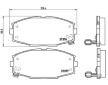 Sada brzdových destiček, kotoučová brzda BREMBO P 83 020