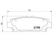Sada brzdových destiček, kotoučová brzda BREMBO P 83 032