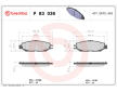 Sada brzdových platničiek kotúčovej brzdy BREMBO P 83 036