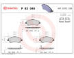 Sada brzdových platničiek kotúčovej brzdy BREMBO P 83 046