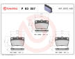Sada brzdových destiček, kotoučová brzda BREMBO P 83 057