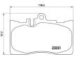 Sada brzdových destiček, kotoučová brzda BREMBO P 83 058