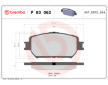 Sada brzdových destiček, kotoučová brzda BREMBO P 83 062