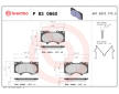Sada brzdových platničiek kotúčovej brzdy BREMBO P 83 066X