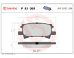 Sada brzdových platničiek kotúčovej brzdy BREMBO P 83 068