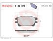Sada brzdových destiček, kotoučová brzda BREMBO P 83 070