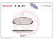 Sada brzdových destiček, kotoučová brzda BREMBO P 83 071