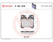 Sada brzdových destiček, kotoučová brzda BREMBO P 83 076