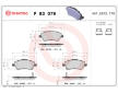 Sada brzdových platničiek kotúčovej brzdy BREMBO P 83 079