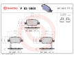 Sada brzdových destiček, kotoučová brzda BREMBO P 83 080X