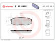 Sada brzdových destiček, kotoučová brzda BREMBO P 83 098X