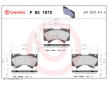 Sada brzdových destiček, kotoučová brzda BREMBO P 83 107X