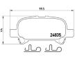 Sada brzdových destiček, kotoučová brzda BREMBO P 83 110