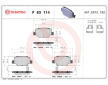 Sada brzdových platničiek kotúčovej brzdy BREMBO P 83 114