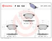 Sada brzdových destiček, kotoučová brzda BREMBO P 83 133