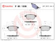 Sada brzdových destiček, kotoučová brzda BREMBO P 83 133E