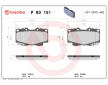 Sada brzdových destiček, kotoučová brzda BREMBO P 83 151