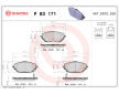 Sada brzdových platničiek kotúčovej brzdy BREMBO P 83 171