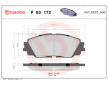 Sada brzdových platničiek kotúčovej brzdy BREMBO P 83 172