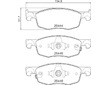 Sada brzdových destiček, kotoučová brzda BREMBO P 83 185