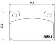 Sada brzdových destiček, kotoučová brzda BREMBO P 85 006