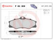 Sada brzdových destiček, kotoučová brzda BREMBO P 85 008