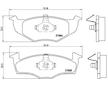 Sada brzdových destiček, kotoučová brzda BREMBO P 85 031