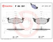 Sada brzdových destiček, kotoučová brzda BREMBO P 85 031