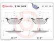 Sada brzdových destiček, kotoučová brzda BREMBO P 85 041X