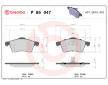 Sada brzdových destiček, kotoučová brzda BREMBO P 85 047