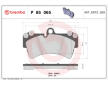 Sada brzdových destiček, kotoučová brzda BREMBO P 85 065
