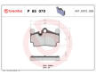 Sada brzdových destiček, kotoučová brzda BREMBO P 85 070