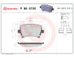 Sada brzdových destiček, kotoučová brzda BREMBO P 85 073X