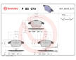 Sada brzdových destiček, kotoučová brzda BREMBO P 85 075